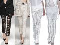 мода 2014, брюки, одежда, кружева, фасон