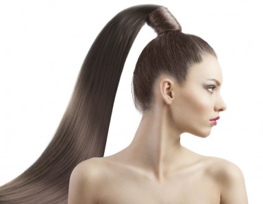 волосы, шиньон